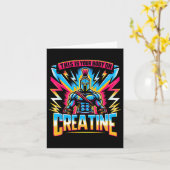 クレアチン体ジムのトレーニング カード (黄色い花)