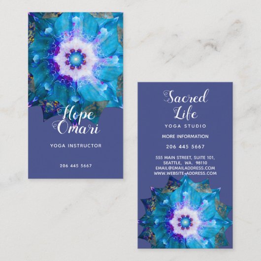 クレアドゥルネ | Peace Mandala 名刺 (正面/裏面)