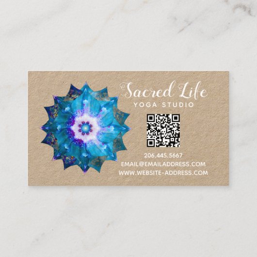 クレアドゥルネ | Peace Mandala 名刺 (裏面)