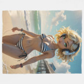 クレアドルズフリースブランケット フリースブランケット (正面(横))