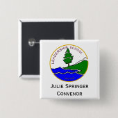 クレアポールConvenor、lsのロゴのcol 缶バッジ (正面&裏面)