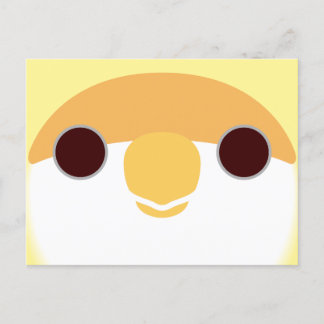 クレアミノの桃の顔のロブバードの顔 シーズンポストカード