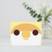 クレアミノの桃の顔のロブバードの顔 シーズンポストカード (スタンド正面)