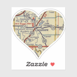 クレアモアOKレトロマップ シール