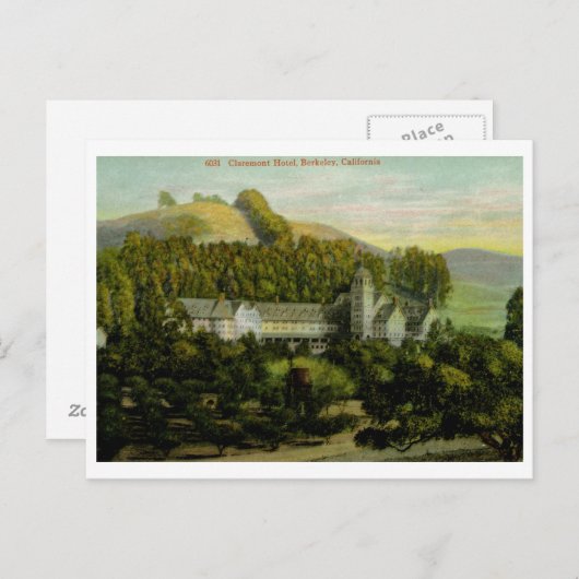 クレアモントホテルバークレーCAヴィンテージ ポストカード (正面/裏面)