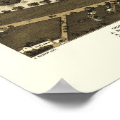 クレアモント, NHパノラママップ – 1877 ポスター (角)