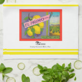 クレアモントCAフルーツクラートラベル茶タオル キッチンタオル (折り畳み)