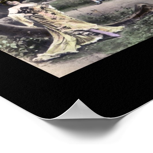 クレアヴィンテージアルファベット文字名アート ポスター (角)