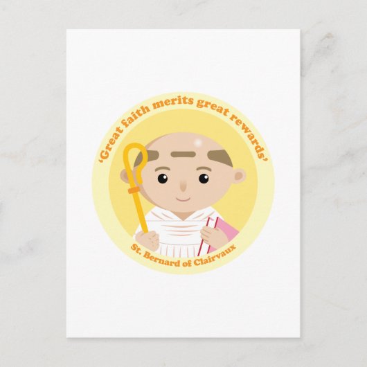 クレアヴォーの聖ベルナール ポストカード (正面)