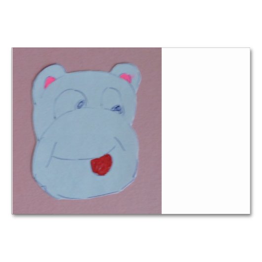 クレア水平3.5インチx 5インチテーブルカード テーブルナンバー (正面)