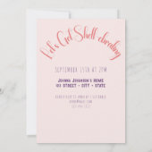 クレイのクロウフィッシュの誕生日パーティーを開催 招待状 (裏面)