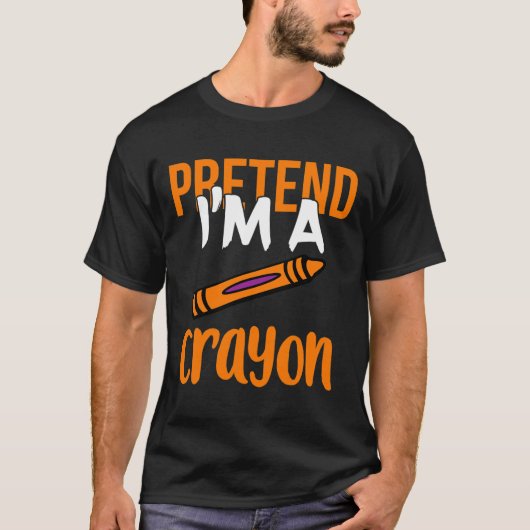 クレイオンのふりをする先生への面白いハロウィンのプレゼント Tシャツ (正面)