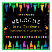 クレイオンズカラフルスター歓迎先生教室 ポスター (正面)