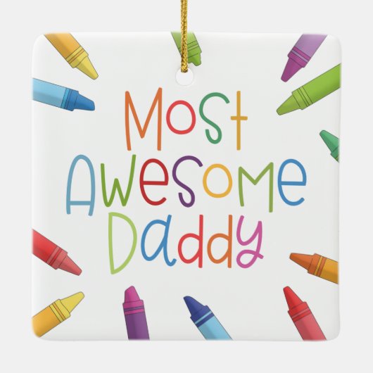 クレイオンズモスト素晴らしルダディタイポグラフィ |オーナメント セラミックオーナメント (裏面)