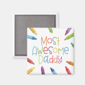 クレイオンズモスト素晴らしルダディタイポグラフィ |マグネット マグネット (正面/裏面)