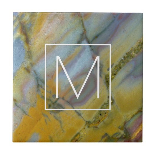 クレイカラフルオラジャスパー タイル (正面)