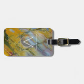 クレイカラフルオラジャスパー ラゲッジタグ (正面横)