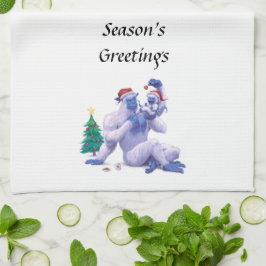 クレイグとエリークリスマスキッチンタオル キッチンタオル