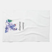 クレイグとエリークリスマスキッチンタオル キッチンタオル (横)