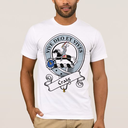 クレイグの一族は記章を付けます Tシャツ (正面)