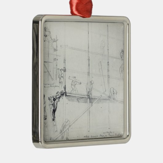 クレイグの家の外の足場の上に置くこと メタルオーナメント (右)