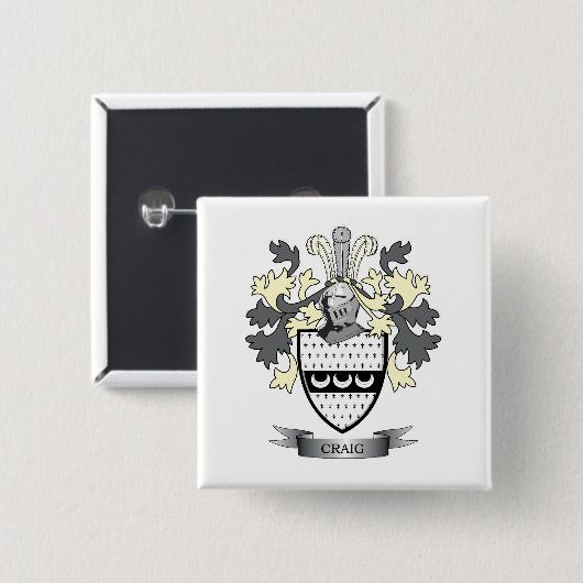 クレイグの家紋の紋章付き外衣 缶バッジ (正面&裏面)