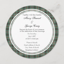 クレイグスコティッ結婚ティッシュラウンド招待状 招待状