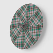 クレイグ古代タータンチェック ラージ壁時計 (傾斜)