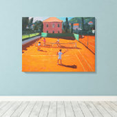 クレイコートテニスラパドクロアチア2012 キャンバスプリント (インサイチュ (ウッドフロア))