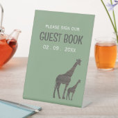 クレイサファリジラフ ラスティックウェディング 台座サイン (インサイチュ)