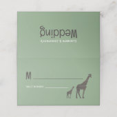 クレイサファリ素朴ア結婚・キリン プレイスカード (外部開封)