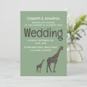 クレイサファリ素朴ア結婚・キリン 招待状 (スタンド正面)