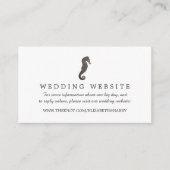 クレイシーホースビーチ結婚式サイト エンクロージャーカード (正面)