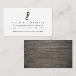 クレイシーホースビーチ結婚式サイト エンクロージャーカード