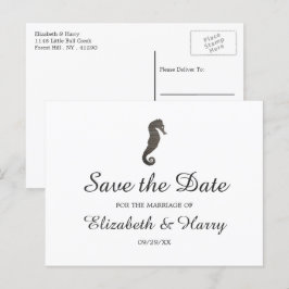クレイシーホースビーチ結婚式日付を保存 ポストカード
