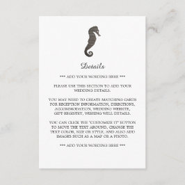 クレイシーホースビーチ結婚式詳細 エンクロージャーカード