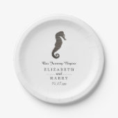 クレイシーホースビーチ結婚式 ペーパープレート (正面)