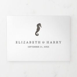 クレイシーホース結婚ズスイート 三つ折り招待状