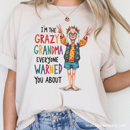 クレイジーおばあちゃん注意 トライブレンドTシャツ