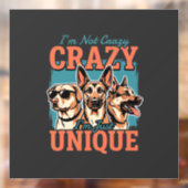 クレイジーでユニークな犬好き ウィンドウサイン (シート2)