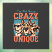 クレイジーでユニークな犬好き ウィンドウサイン (シート3)