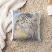 クレイジーで愛らしい子猫 クッション (ブランケット)