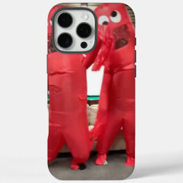 クレイジーなエアチューブの男の子 おもしろiPhoneケース iPhone 16 Pro Maxケース