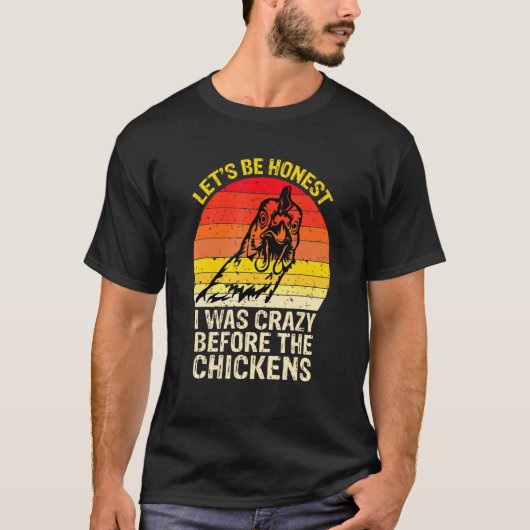 クレイジーなニワトリママ Tシャツ (正面)