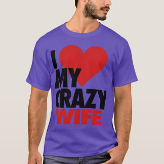 クレイジーな妻が大好き レトロ Tシャツ