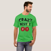 クレイジーな親友+ベストフレンドのための Tシャツ (正面フル)