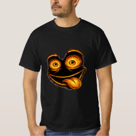 クレイジーな顔のグラフィックTシャツ メンズ Tシャツ