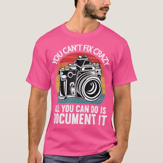 クレイジーは直せない 記録するしかない P Tシャツ (正面)
