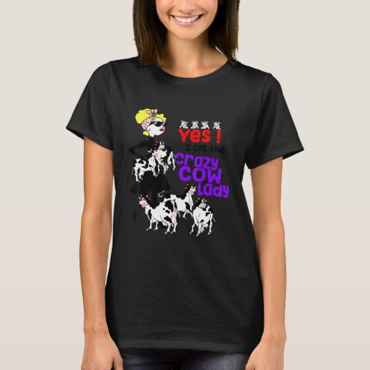 クレイジーカウレディー牛 Tシャツ (正面)