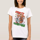 クレイジークリスマス: 困ったリス Tシャツ (正面)